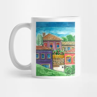 Doodle town Mug